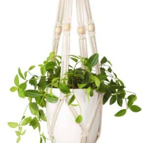 NEW 3 Tier Plant Hanger Planter Basket Cotton Rope - Picture 3 of 5